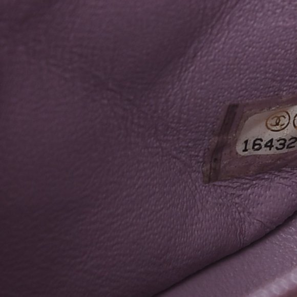 Chanel Mini Square Lilac Purple Lambskin Flap Bag With Silver SHW - Picture 3 of 16